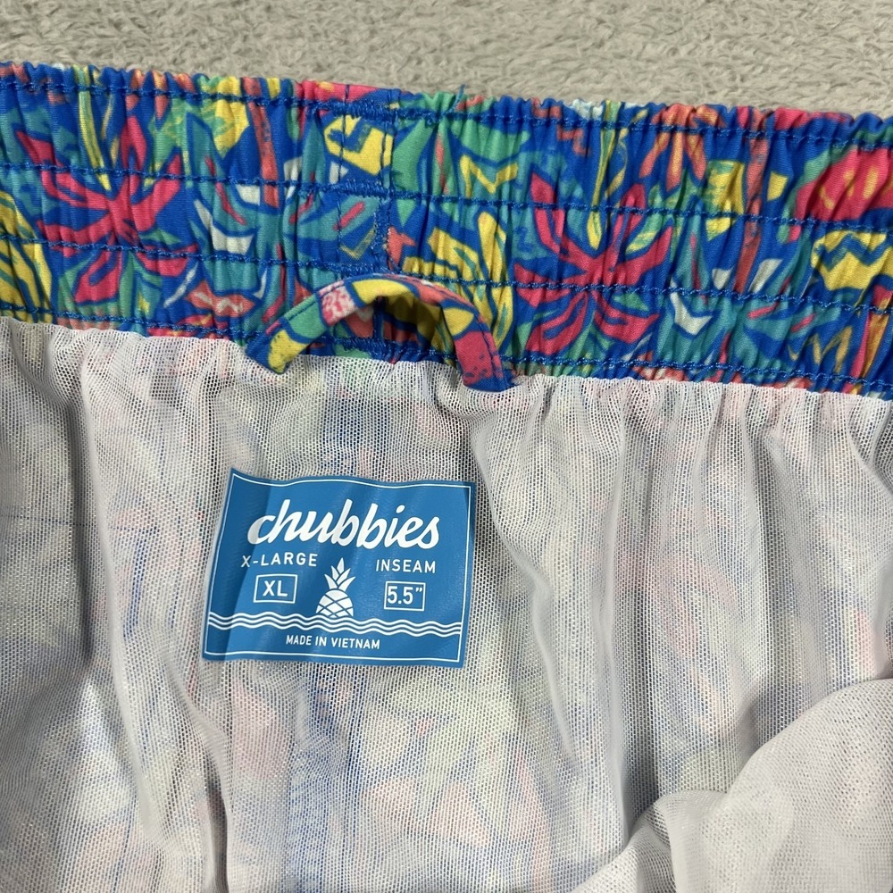 Chubbies Swim Trunks Shorts Mens XL The Tropical Bunches 5.5" Brief Lined Fruits - Picture 7 of 12